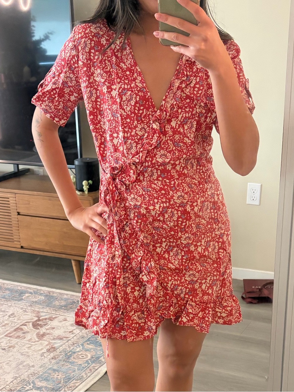 Women's Summer Floral Wrap Dress